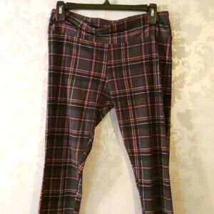 No boundaries Plaid Leggings Junior 11-13